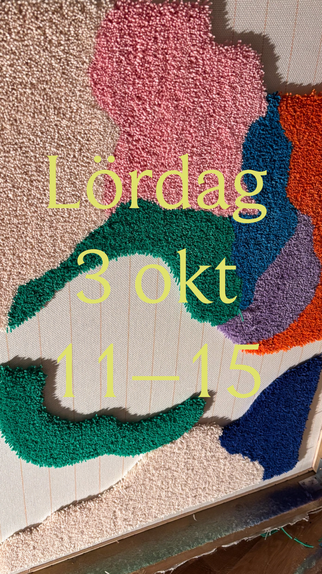 Tuftningskurs Falun, lördag 3 okt kl. 11–15