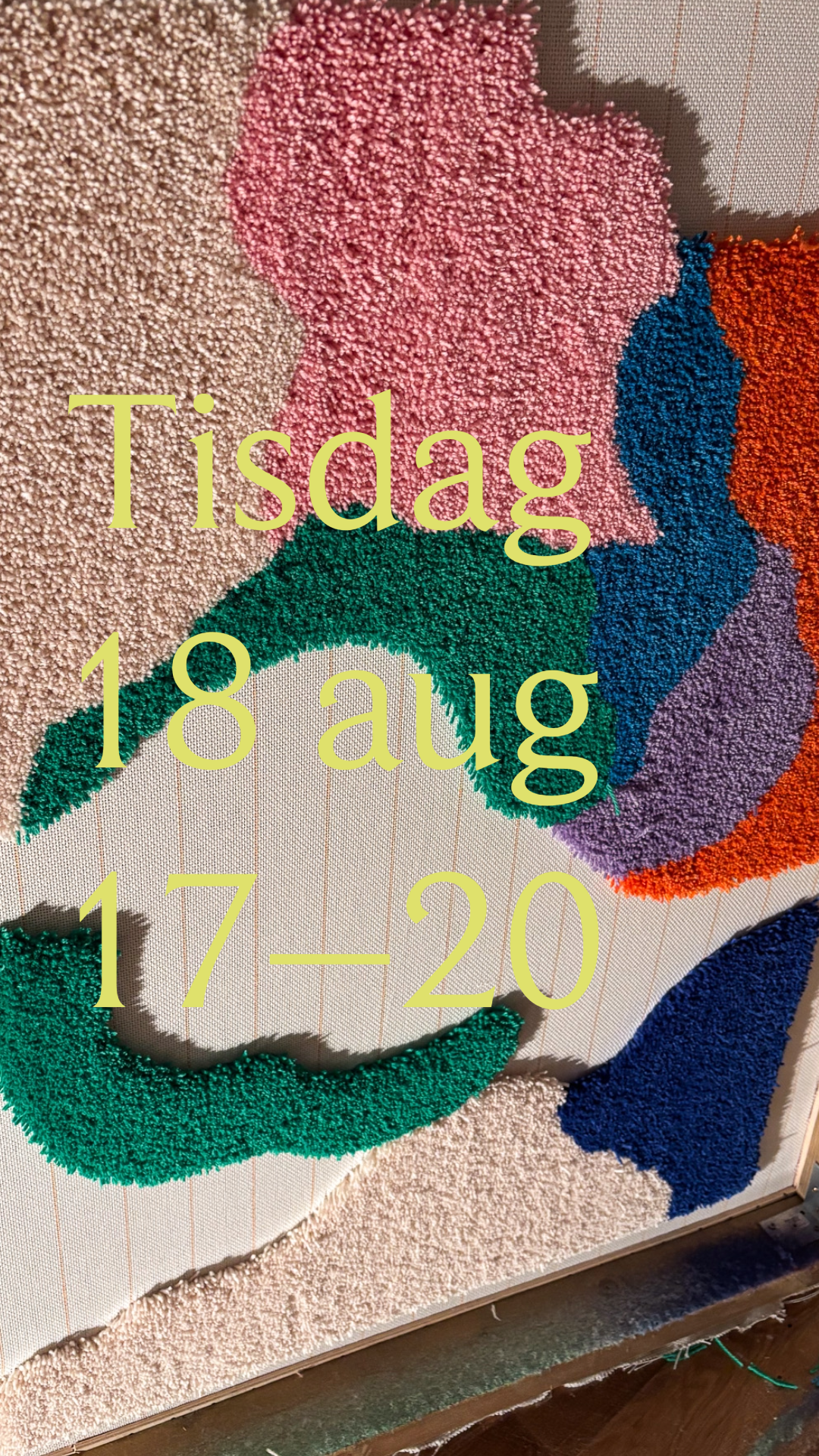 Tuftningskurs Falun, tisdag 18 augusti kl. 17–20