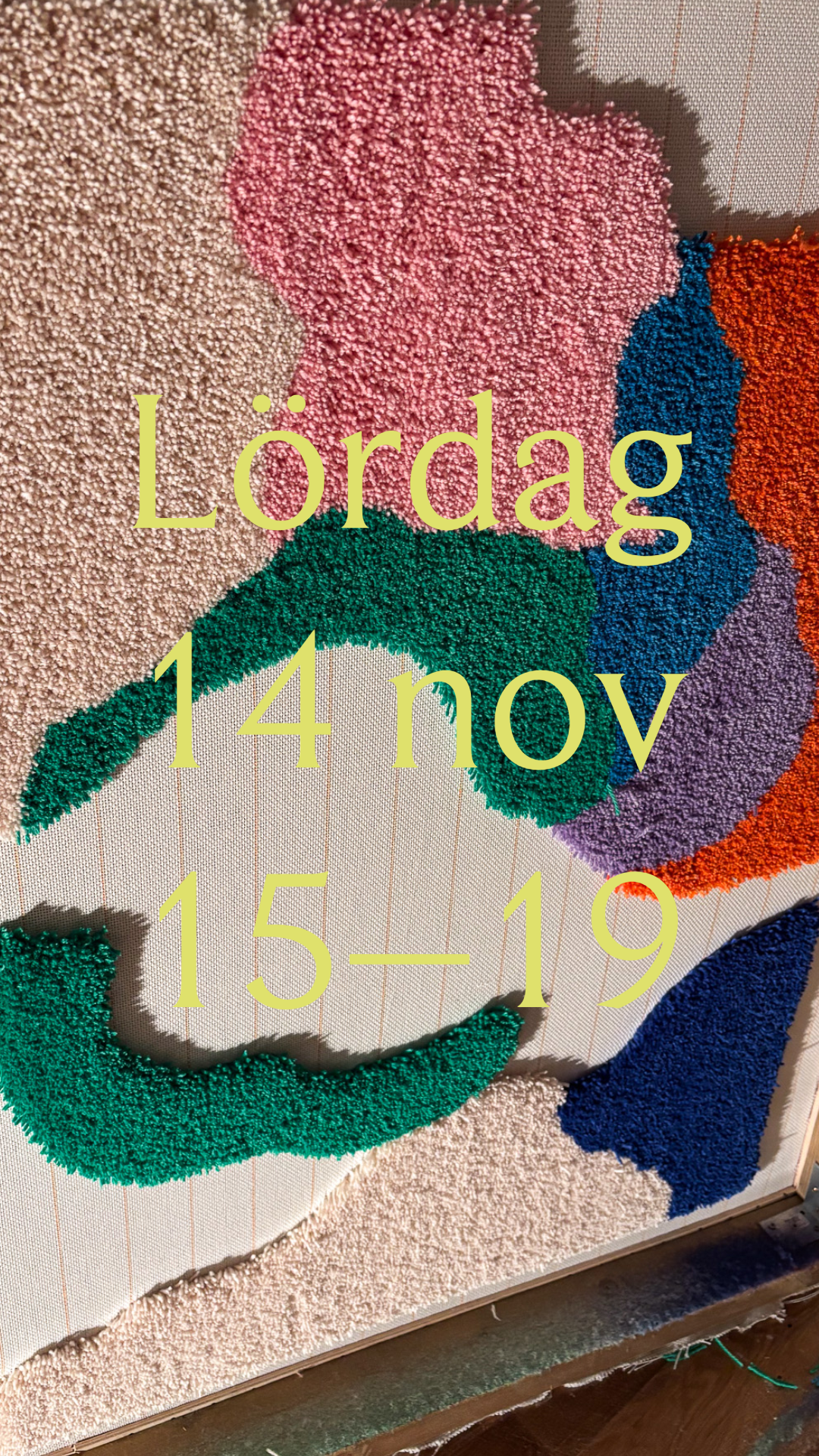 Tuftningskurs Falun, lördag 14 nov kl. 15–19