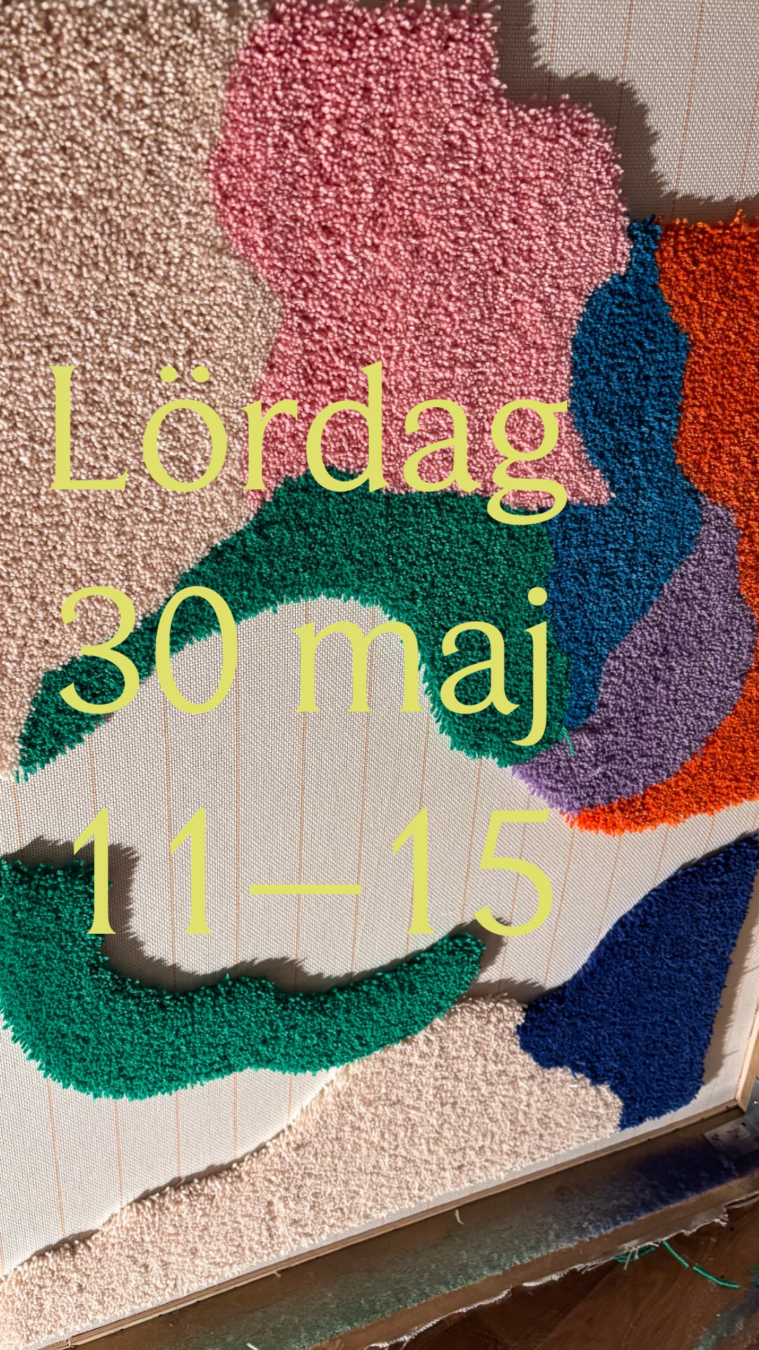 Tuftningskurs Falun, lördag 30 maj kl. 11–15